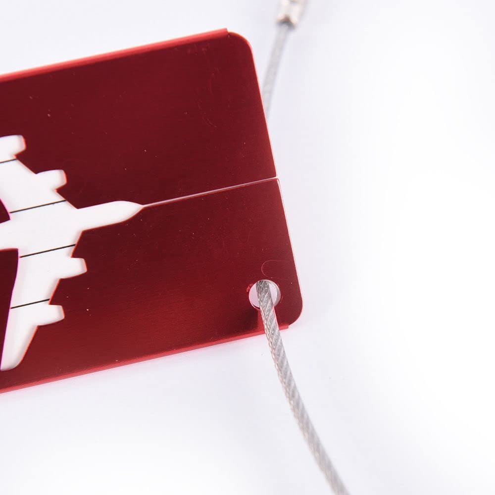Aluminum Airplane Luggage Tag