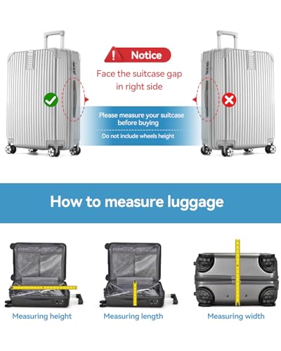 Tersely 3 Pieces Thicken Luggage Cover Protectors for luggage
