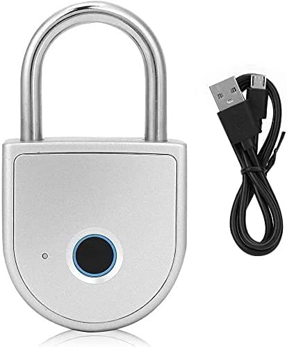 Waterproof USB Rechargeable Fingerprint Padlock