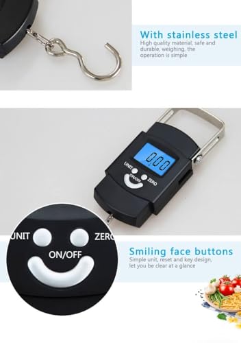 Portable Digital Luggage Scale with LCD Display