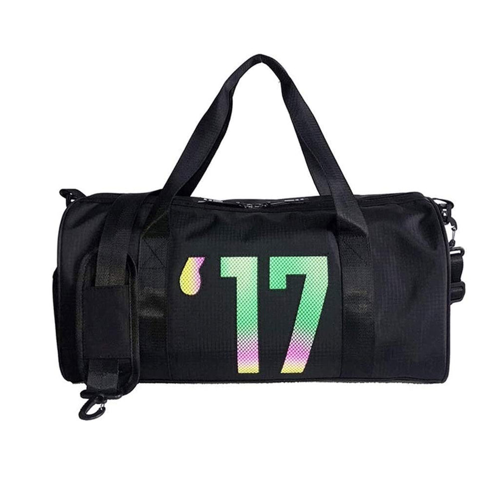 Water-Resistant Travel Duffel Bag with Shoe Compartment