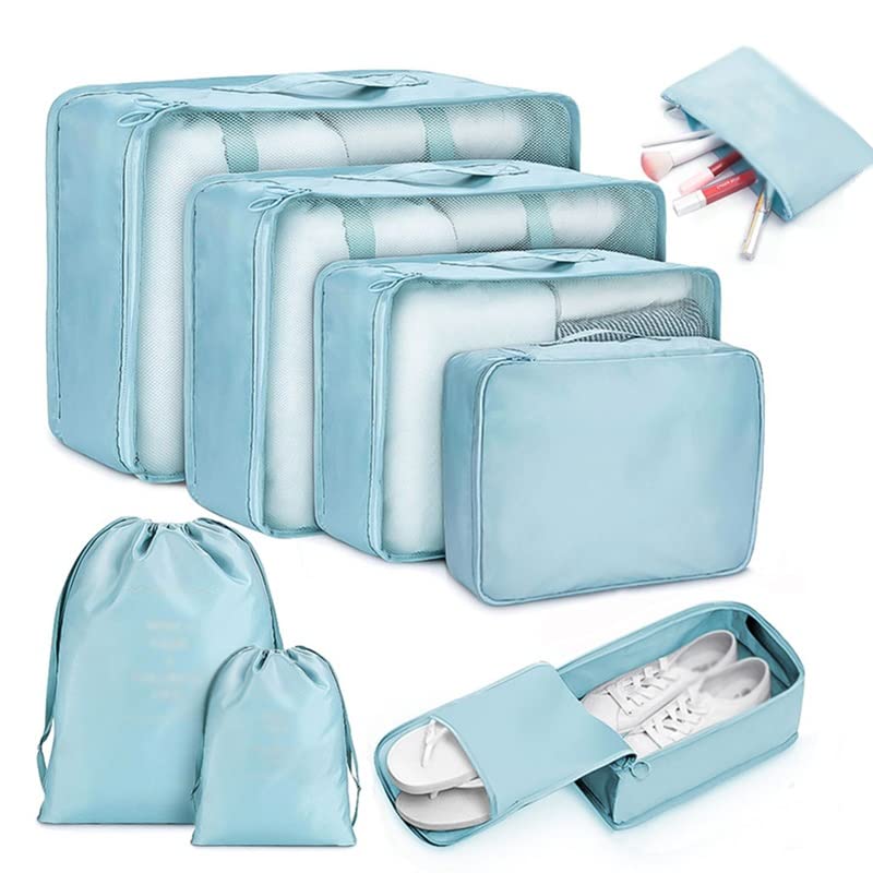 8-Piece Travel Packing Cube Organizer Set