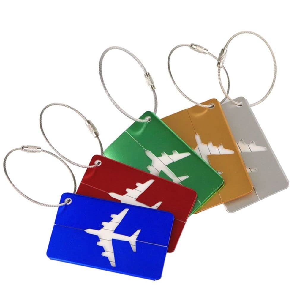 Aluminum Airplane Luggage Tag