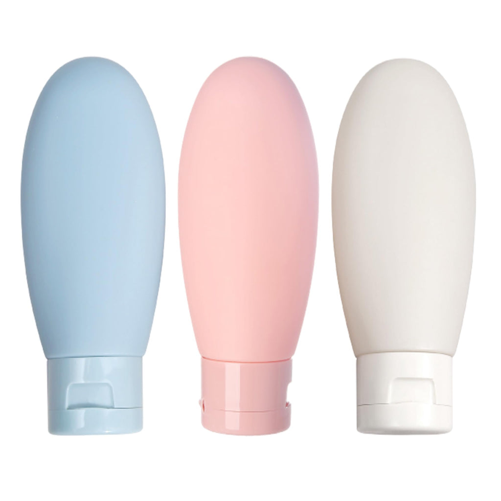 3-Piece Silicone Travel Toiletry Bottle Set