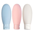 3-Piece Silicone Travel Toiletry Bottle Set