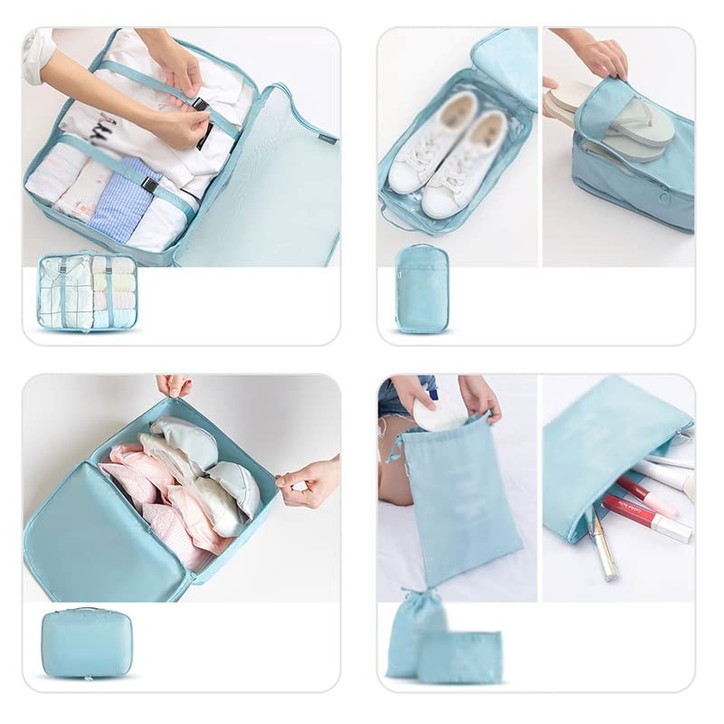 8-Piece Travel Packing Cube Organizer Set