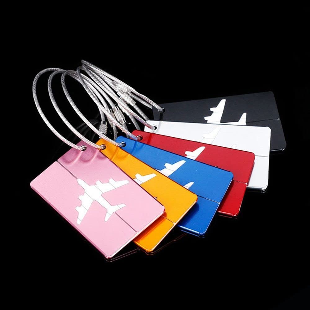 Aluminum Airplane Luggage Tag