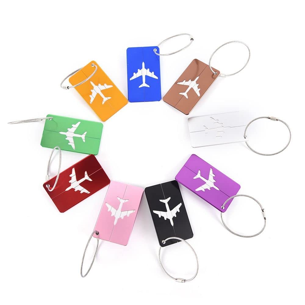 Aluminum Airplane Luggage Tag