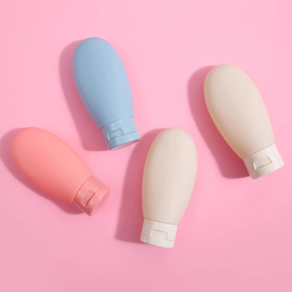 3-Piece Silicone Travel Toiletry Bottle Set