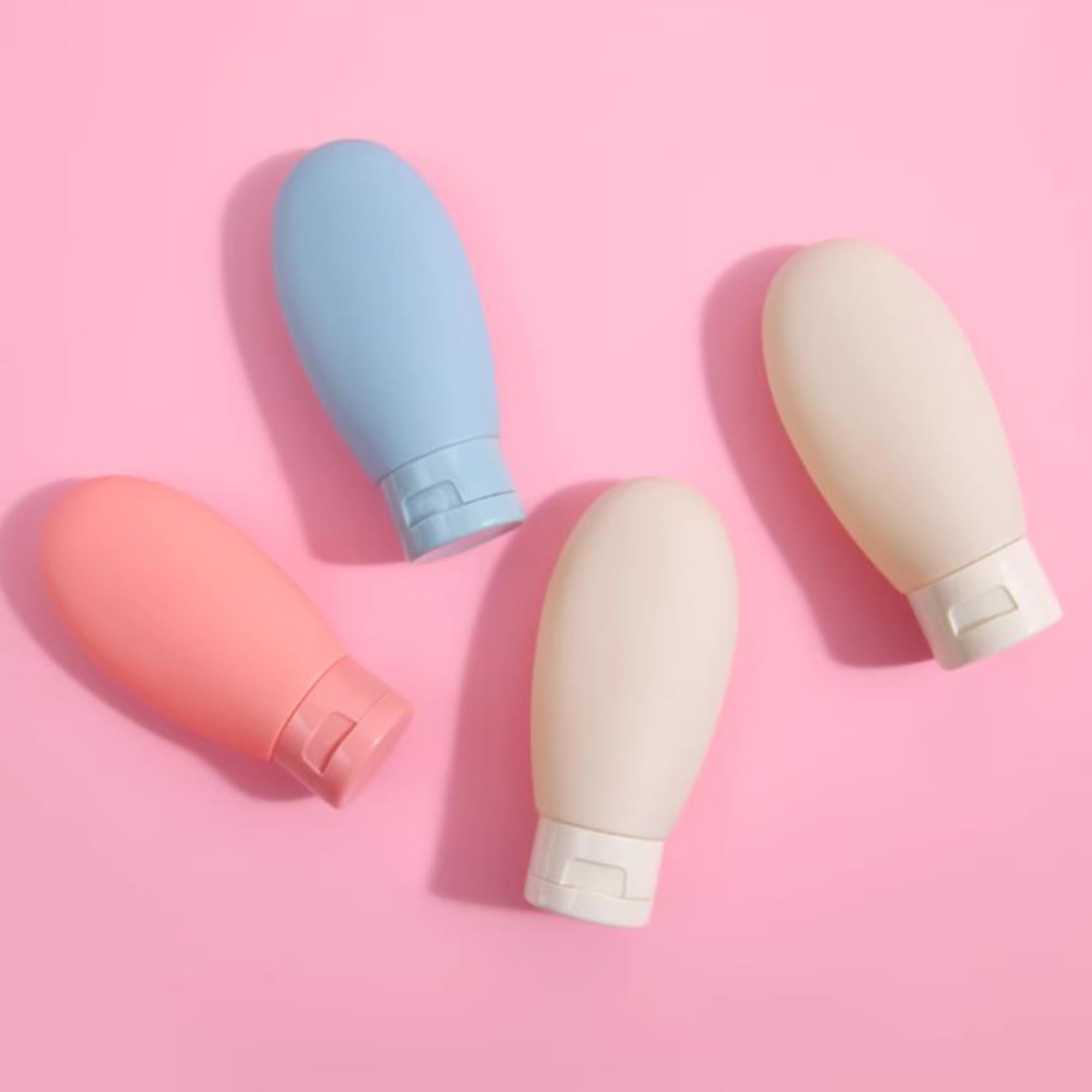 3-Piece Silicone Travel Toiletry Bottle Set