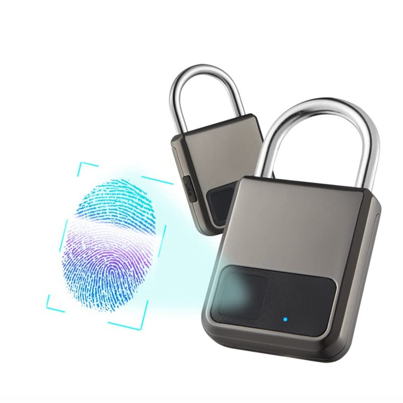 Fingerprint Lock Smart Keyless Security Locker Rechargeable Bike Gym Luggage