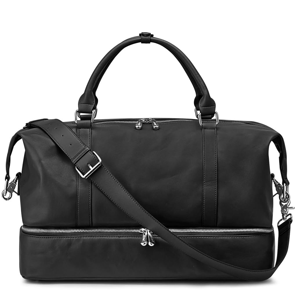 Women’s Genuine Leather Weekender Duffel Bag