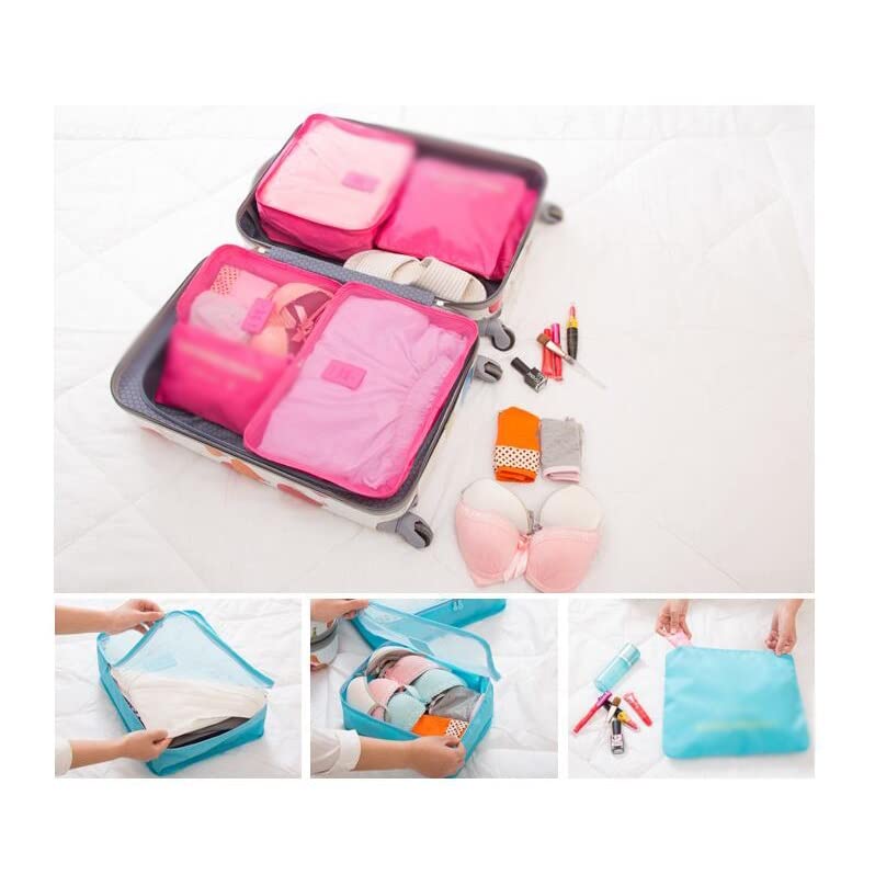 6-Piece Mesh Travel Packing Cube Set