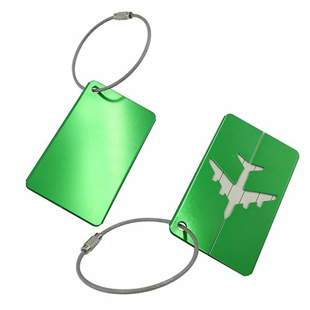 Aluminum Airplane Luggage Tag