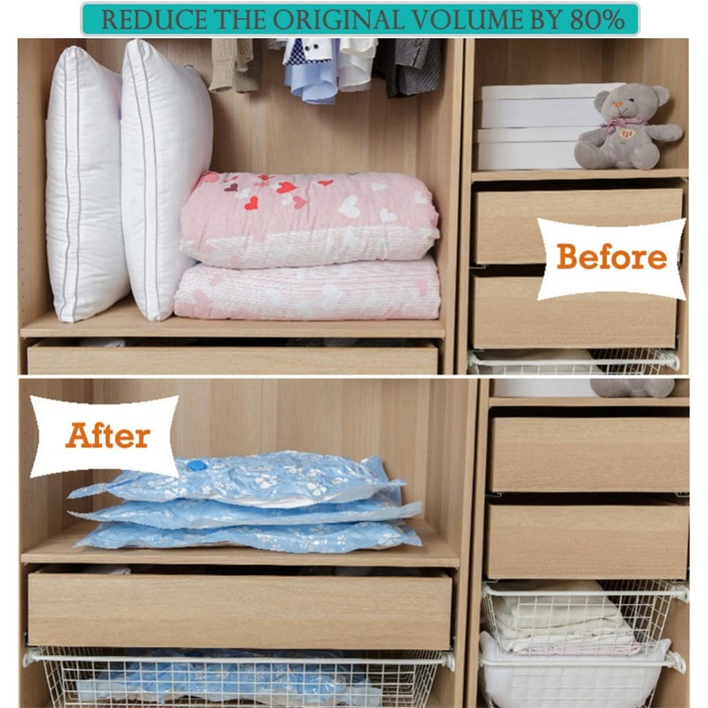 7-Piece Reusable Vacuum Compression Storage Bag Set