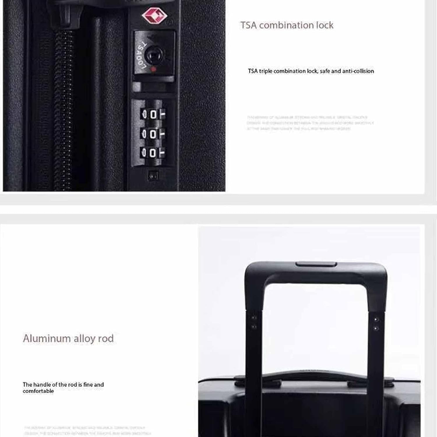Expandable Lightweight Spinner Carry-On Luggage