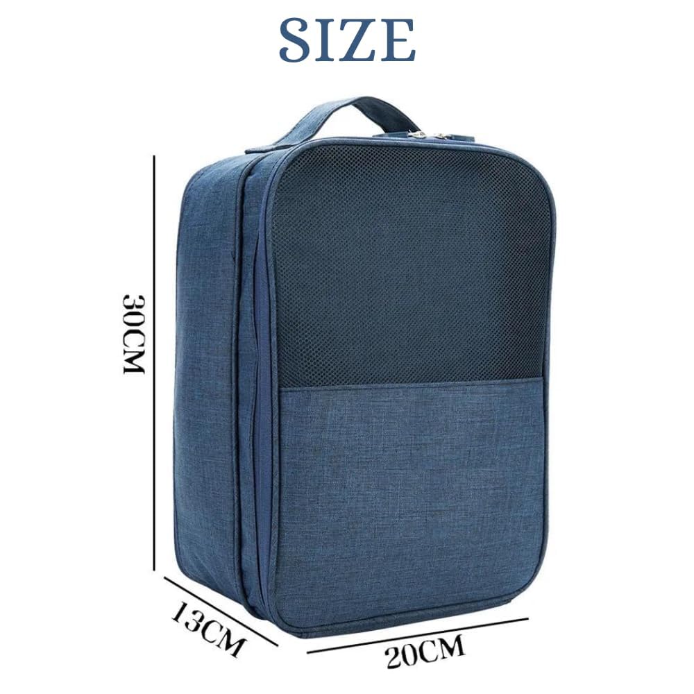 Waterproof Travel Shoe Organizer Bag for 3 Pairs