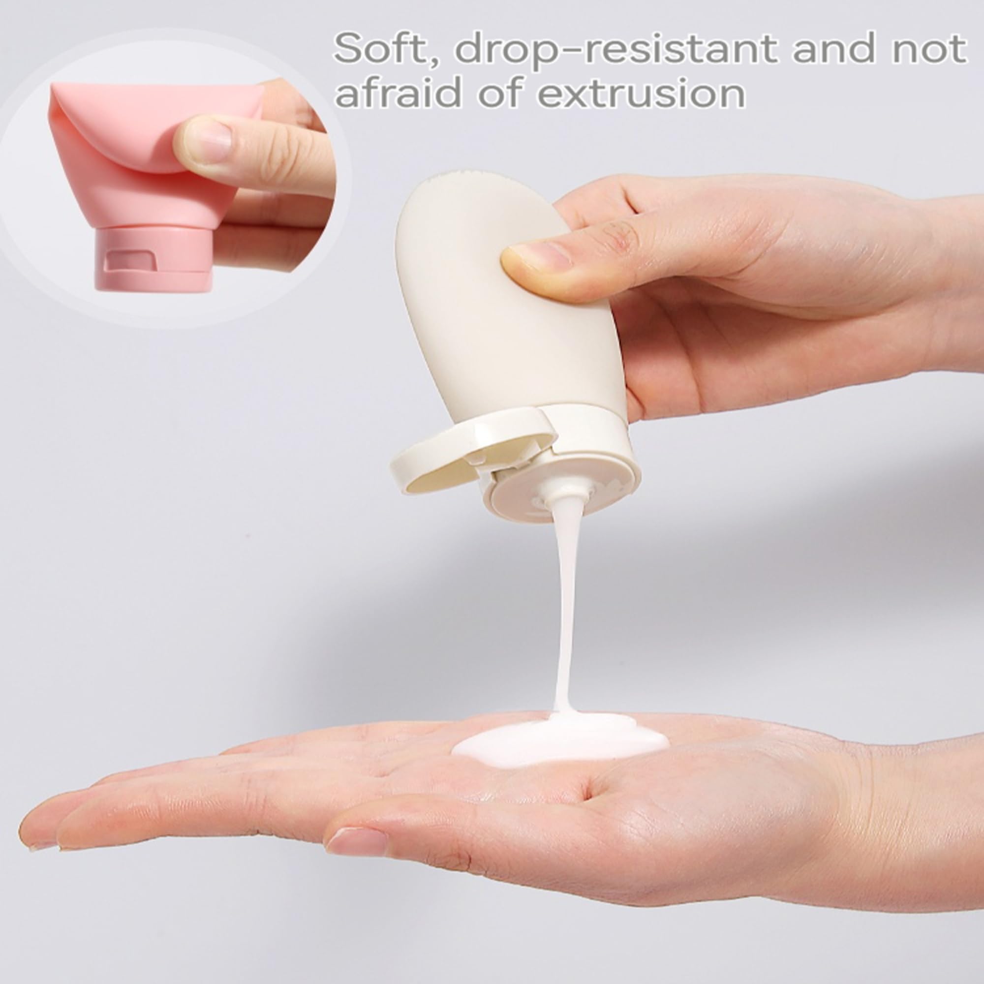 3-Piece Silicone Travel Toiletry Bottle Set