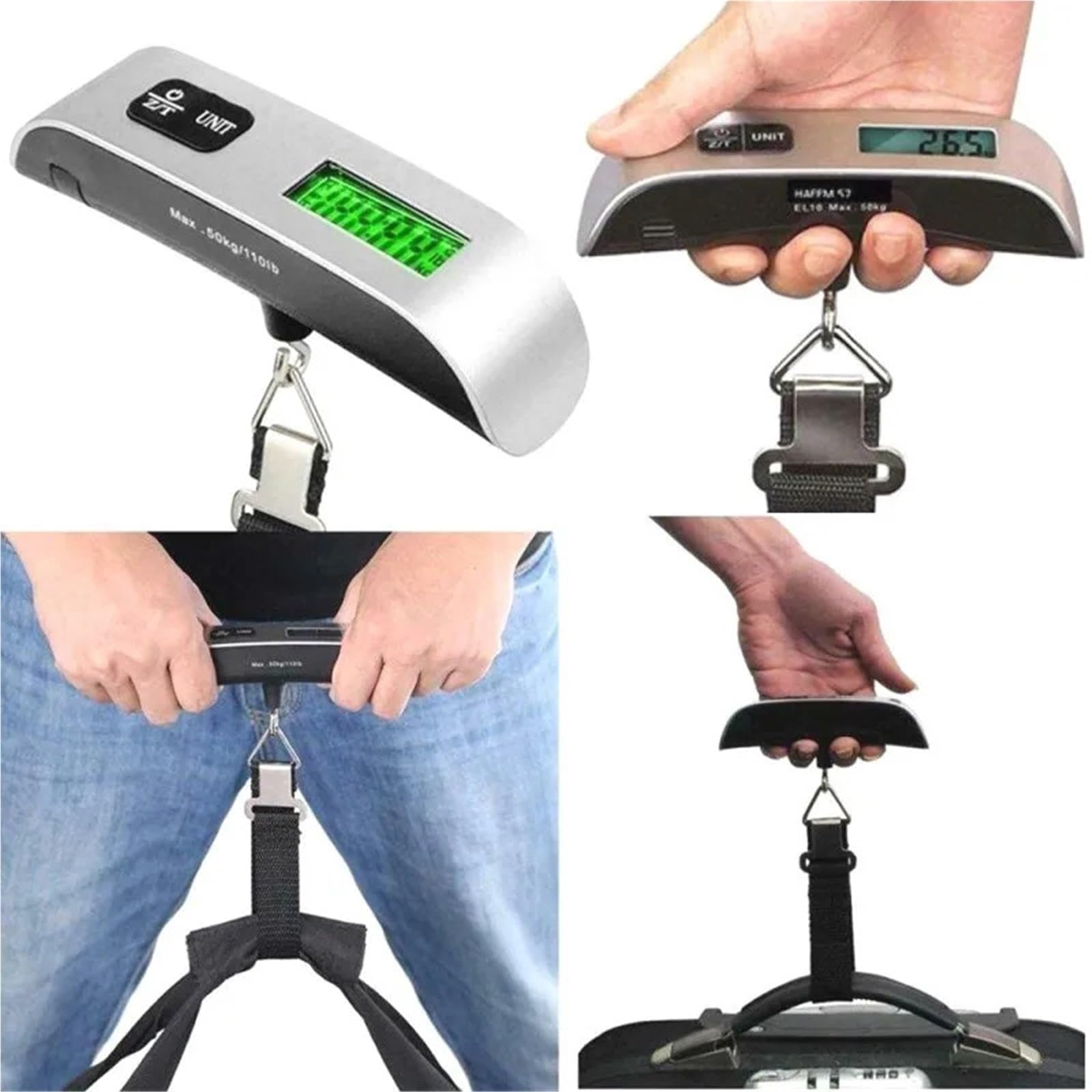 6-Piece Digital Luggage Scale Set