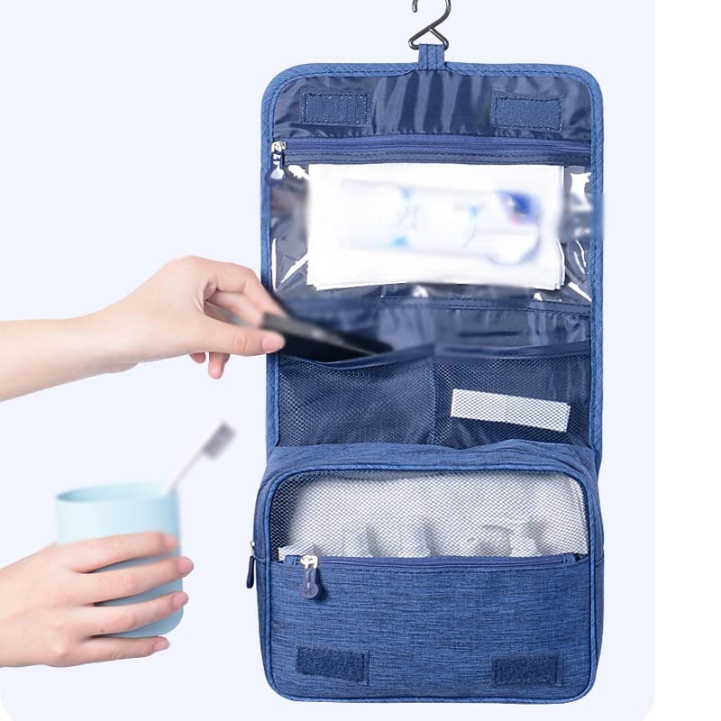 Large Travel Toiletry Bag with Wet & Dry Compartments