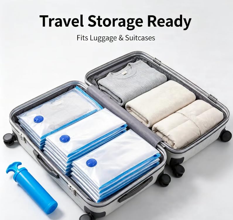 10-Piece Vacuum Compression Storage Bag Set
