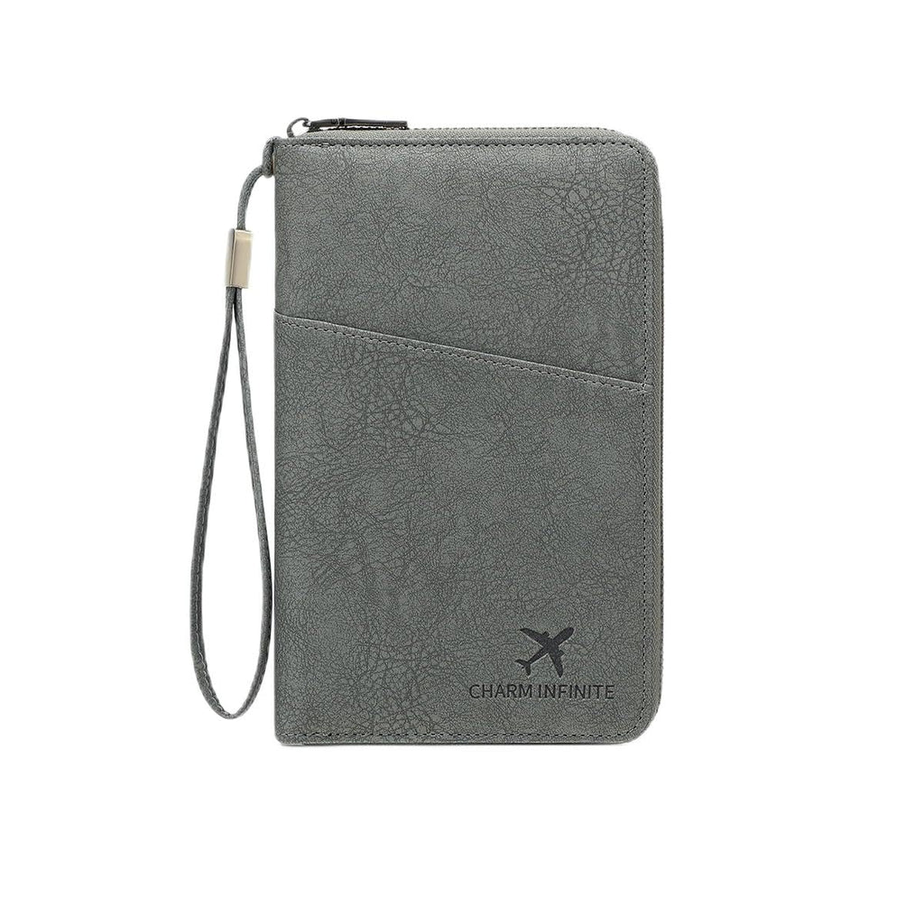 RFID Leather Passport Wallet & Travel Document Organizer