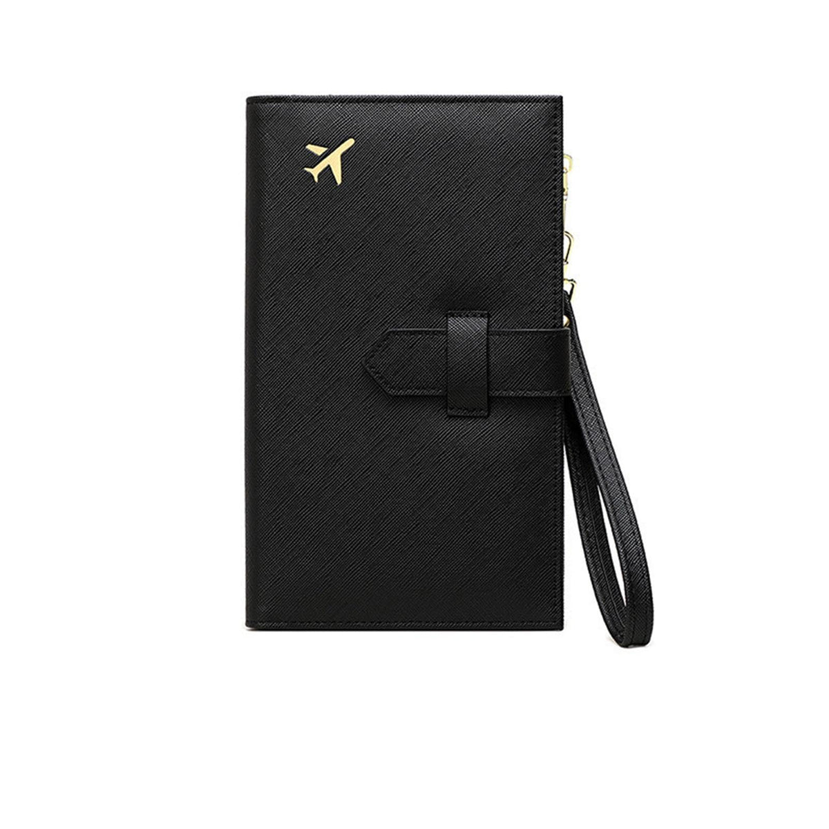 RFID Leather Family Passport & Travel Document Organizer