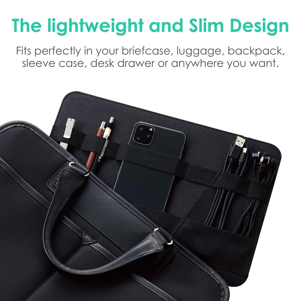 Electronics Accessory Organizer for 14" Laptop