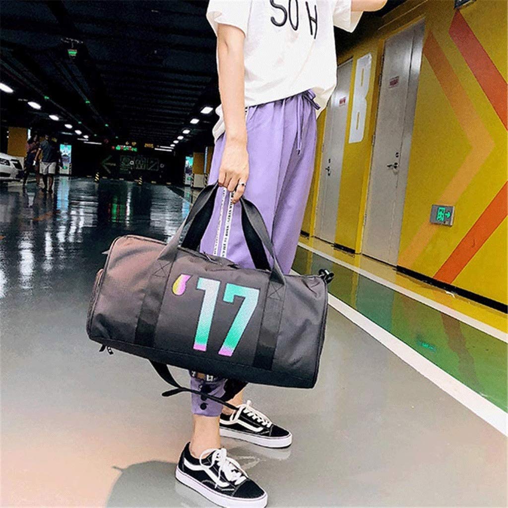 Water-Resistant Travel Duffel Bag with Shoe Compartment