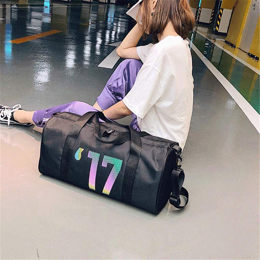 Water-Resistant Travel Duffel Bag with Shoe Compartment