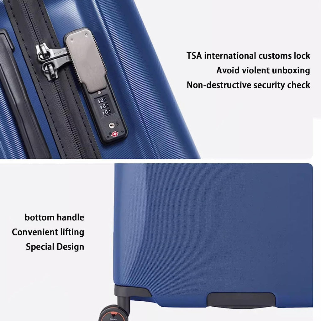 USB Charging Lightweight Carry-On Luggage
