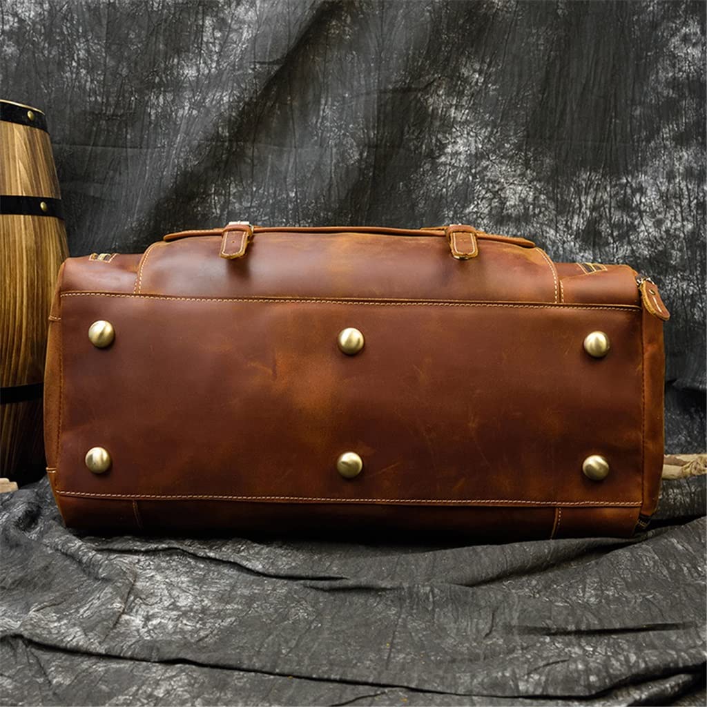 Leather Travel Duffel & Laptop Bag
