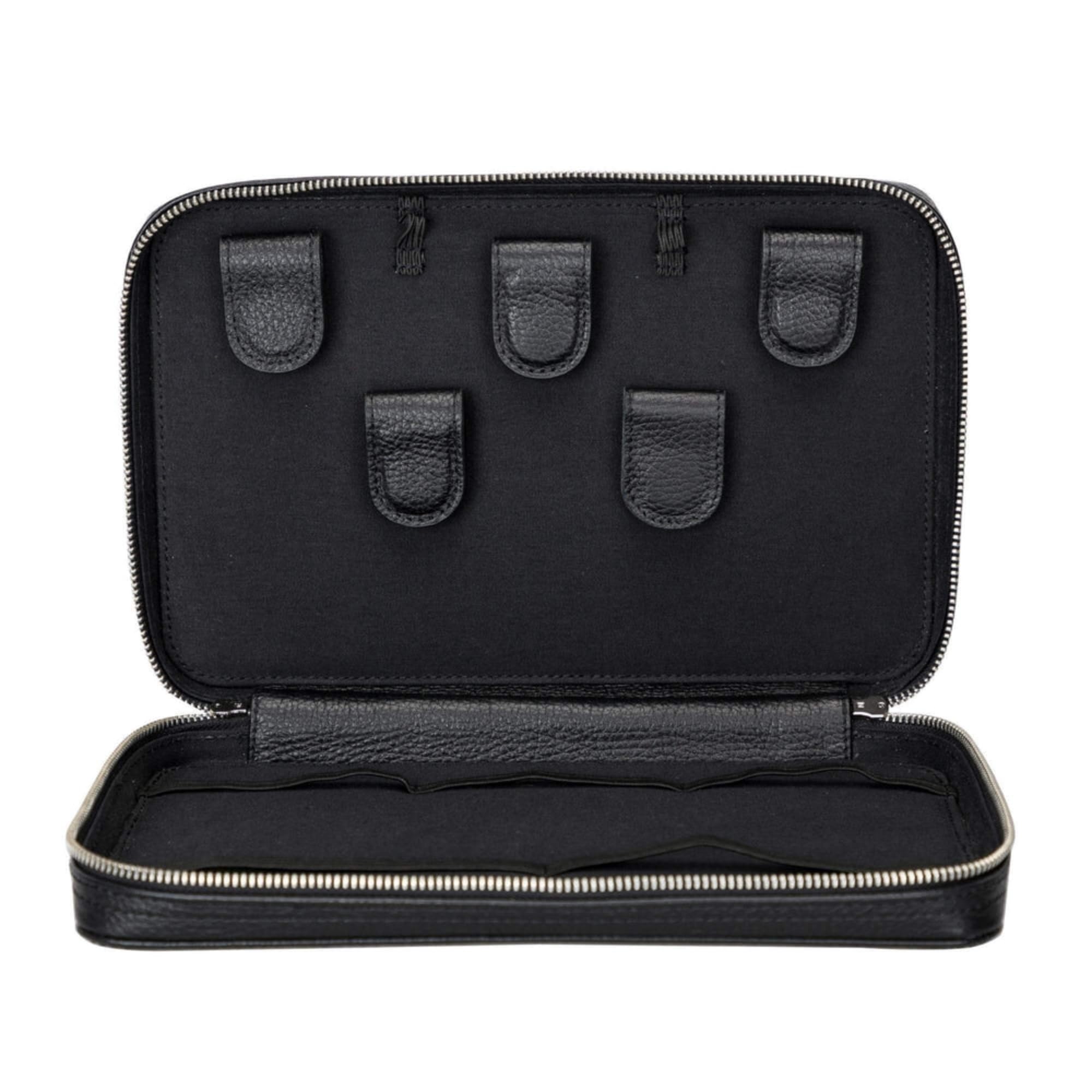 Handmade Full-Grain Leather Cable Organizer Bag