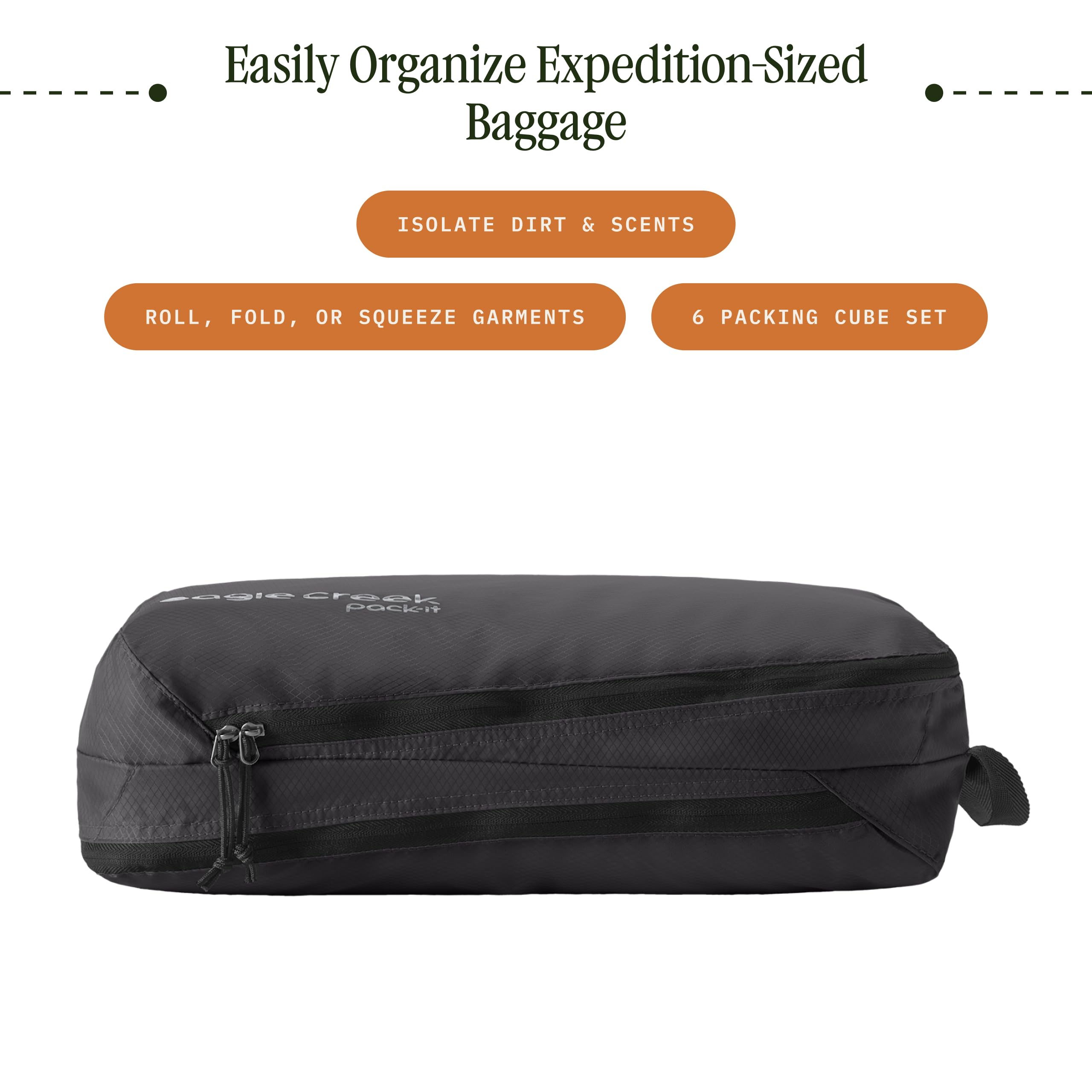 6-Piece Travel Packing Cube & Shoe Bag Set