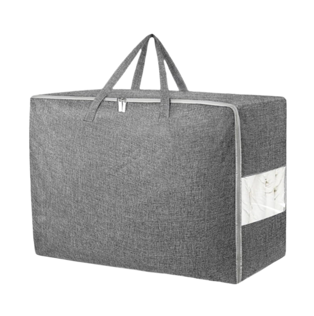Clear Window Storage Bag with Handle & Zipper