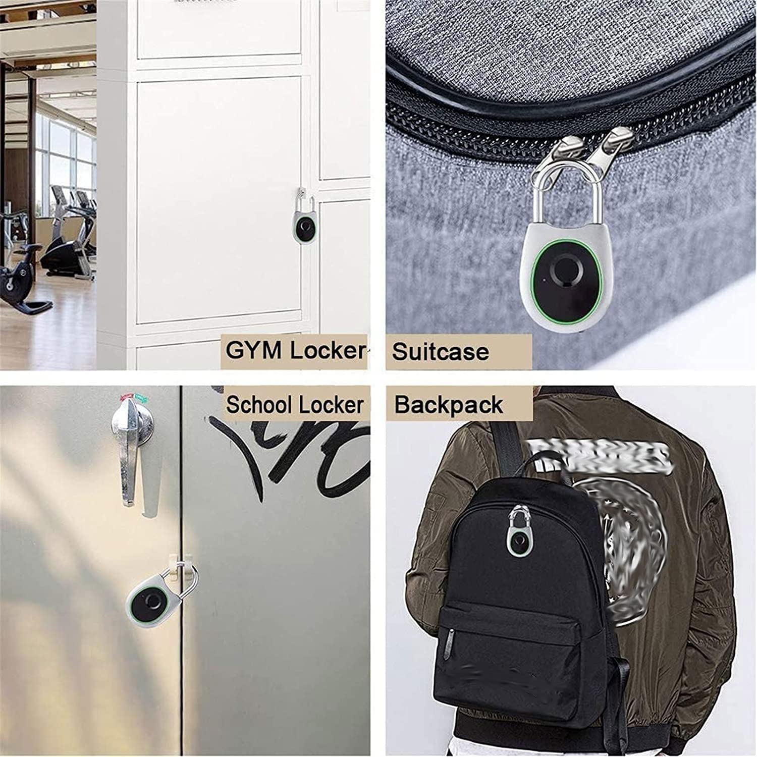 USB Rechargeable Fingerprint Padlock