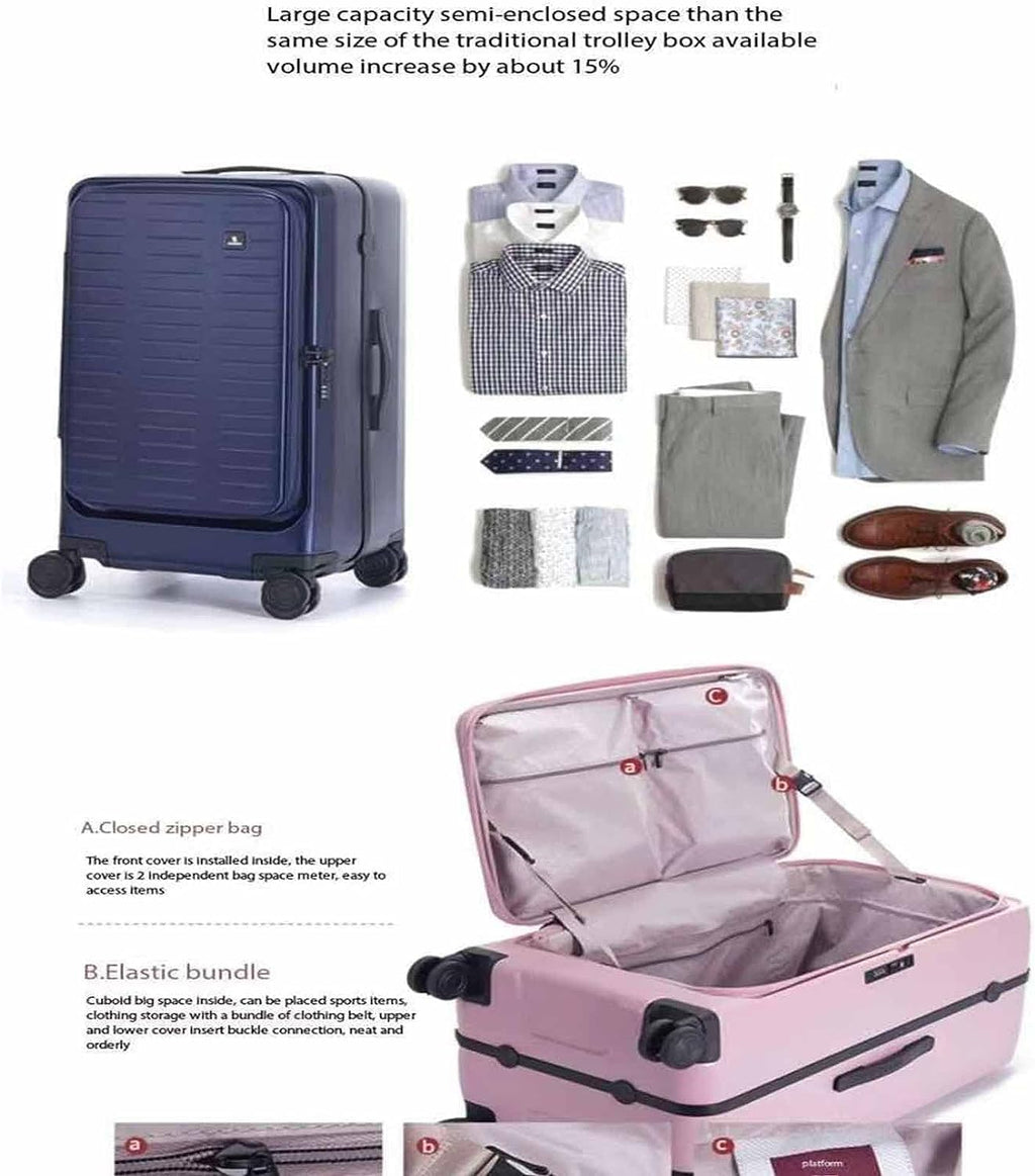 Expandable Lightweight Spinner Carry-On Luggage