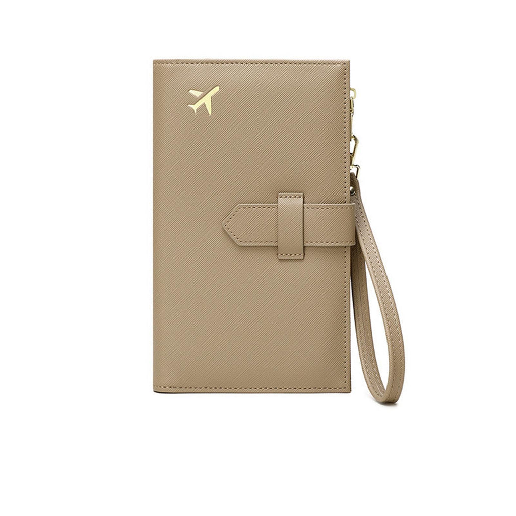 RFID Leather Family Passport & Travel Document Organizer