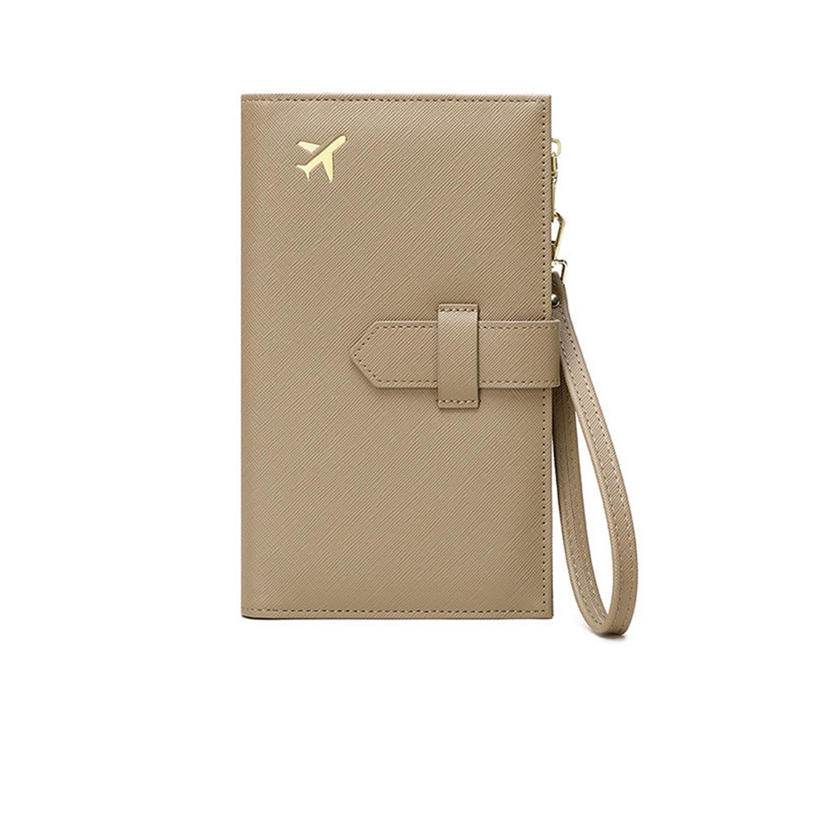 RFID Leather Family Passport & Travel Document Organizer