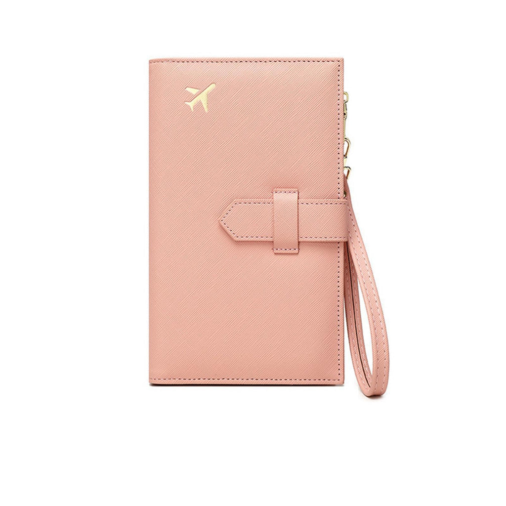 RFID Leather Family Passport & Travel Document Organizer