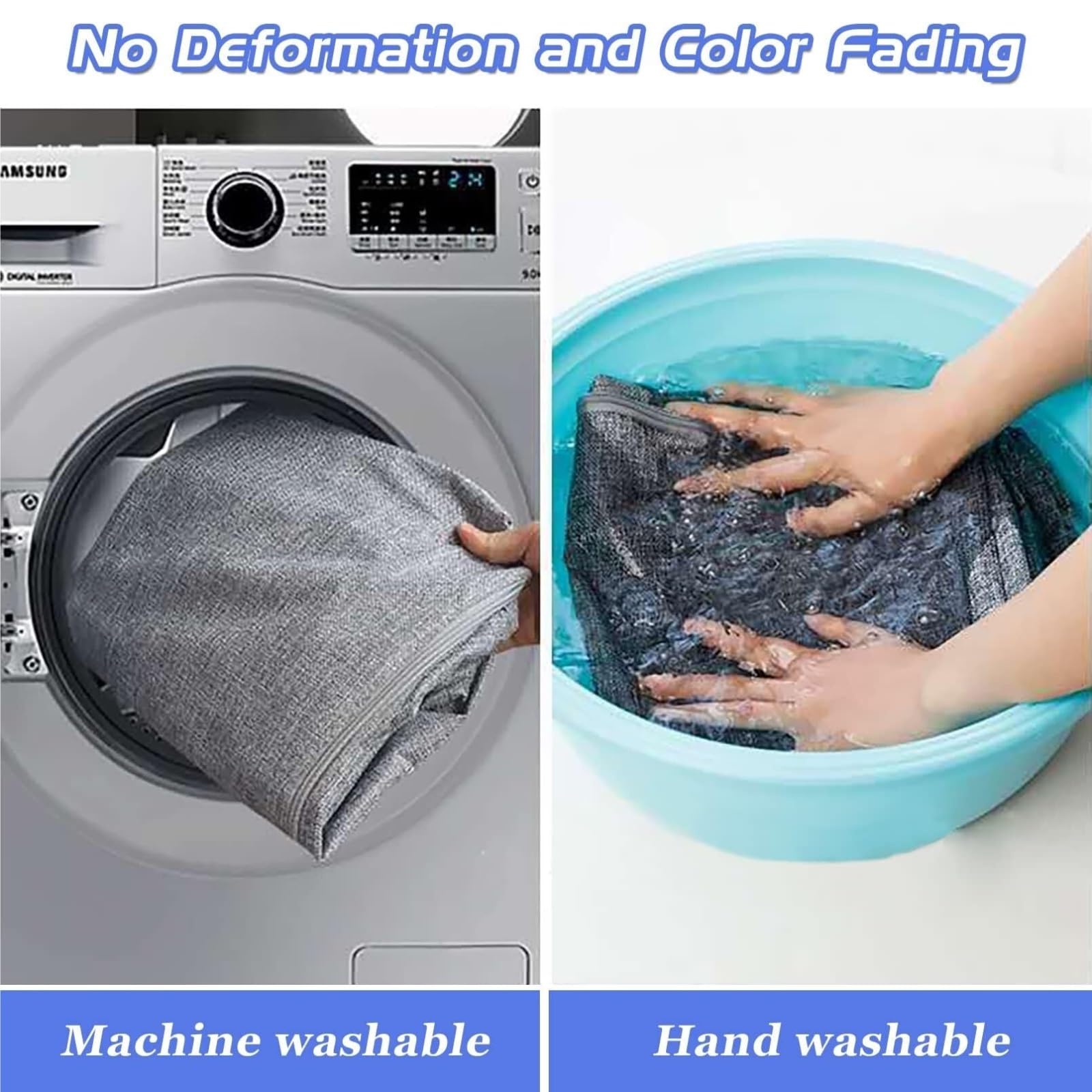 Clear Window Storage Bag with Handle & Zipper
