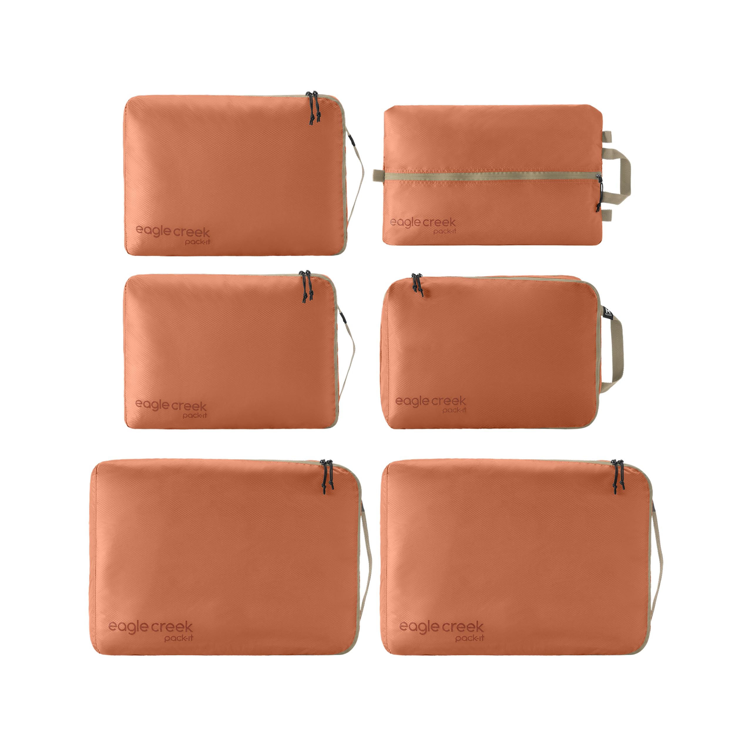 6-Piece Travel Packing Cube & Shoe Bag Set