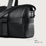 38L Leather Weekender Duffel Bag with Yoga Mat Straps