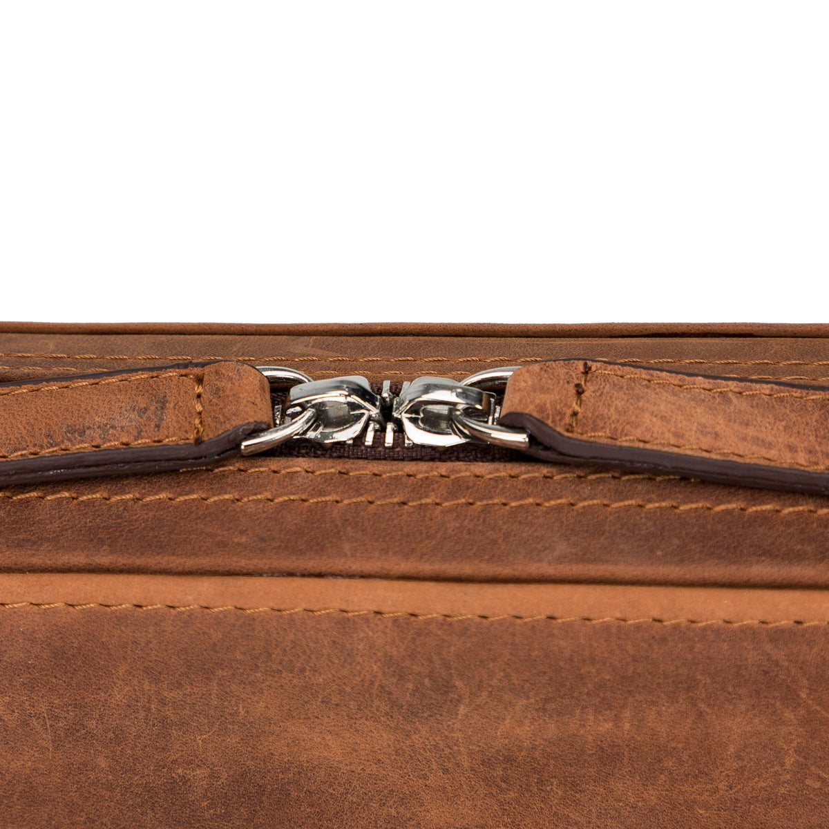 Full Grain Leather Travel Cable Organizer