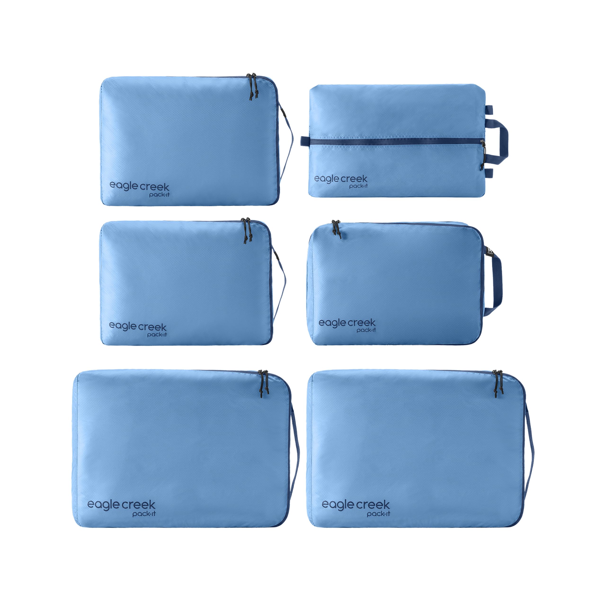 6-Piece Travel Packing Cube & Shoe Bag Set