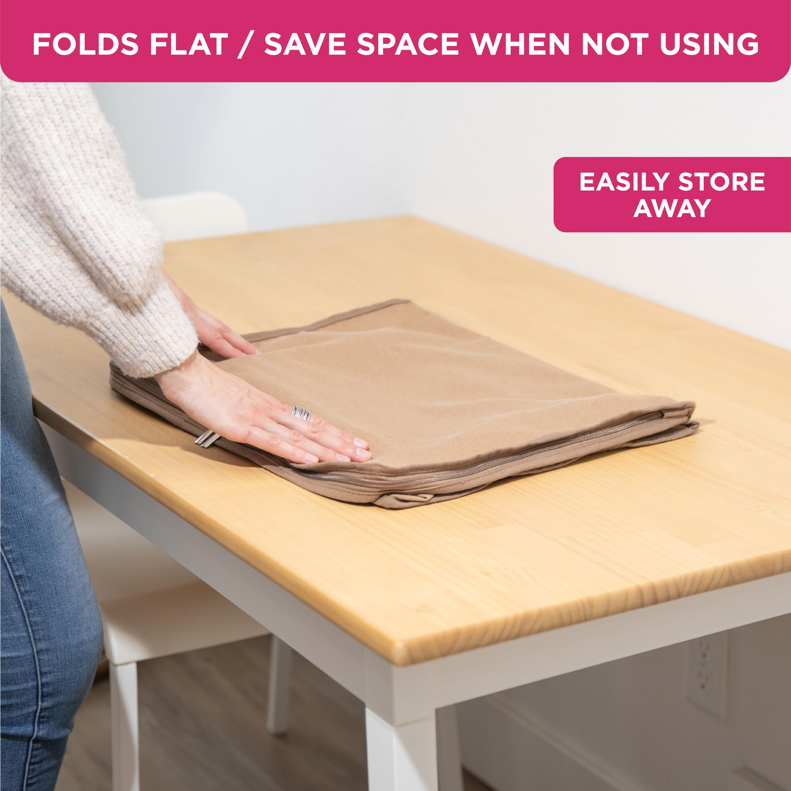 2-Piece Underbed Clothes & Bedding Storage Bag Set