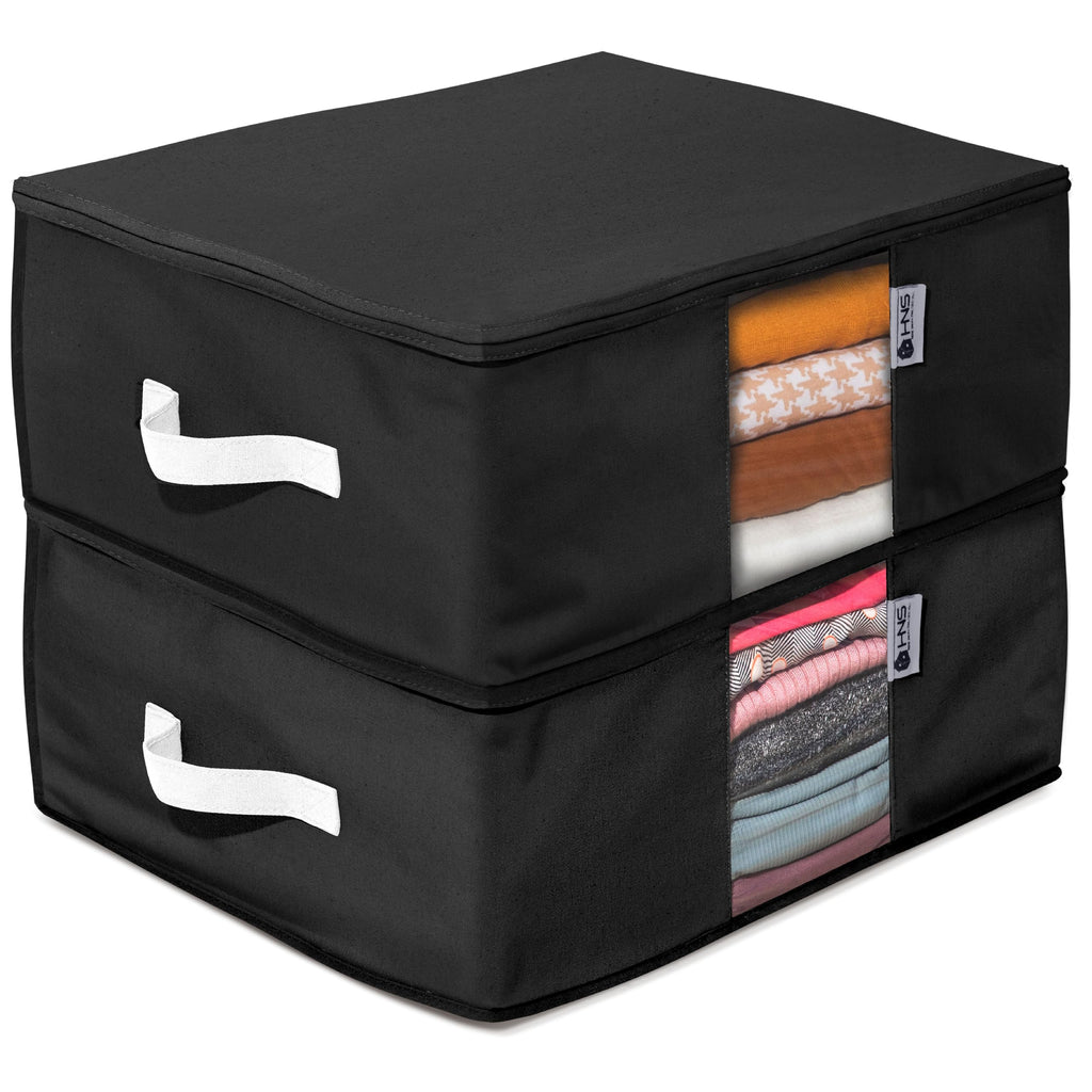 2-Piece Underbed Clothes & Bedding Storage Bag Set
