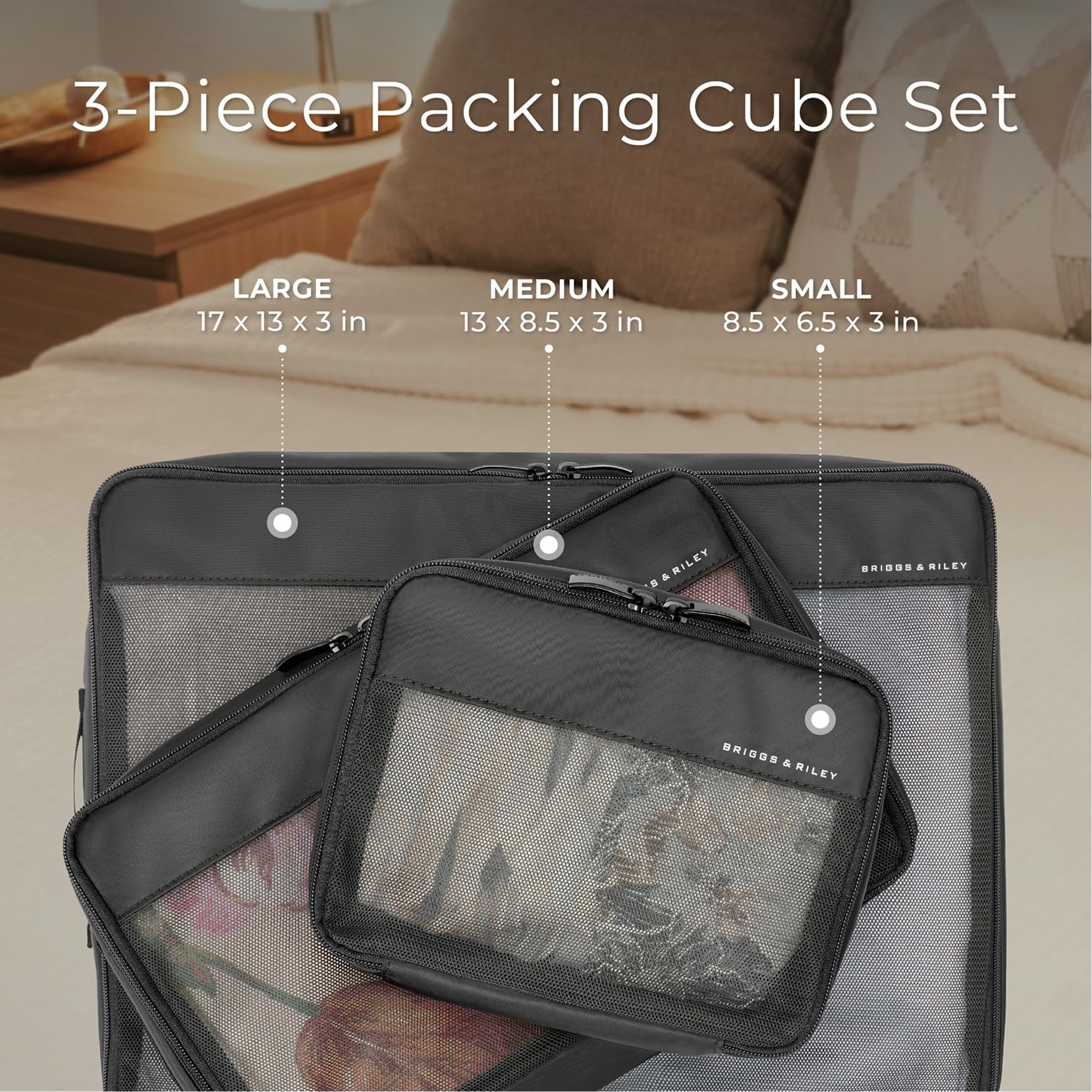 3-Piece Compression Packing Cube Set