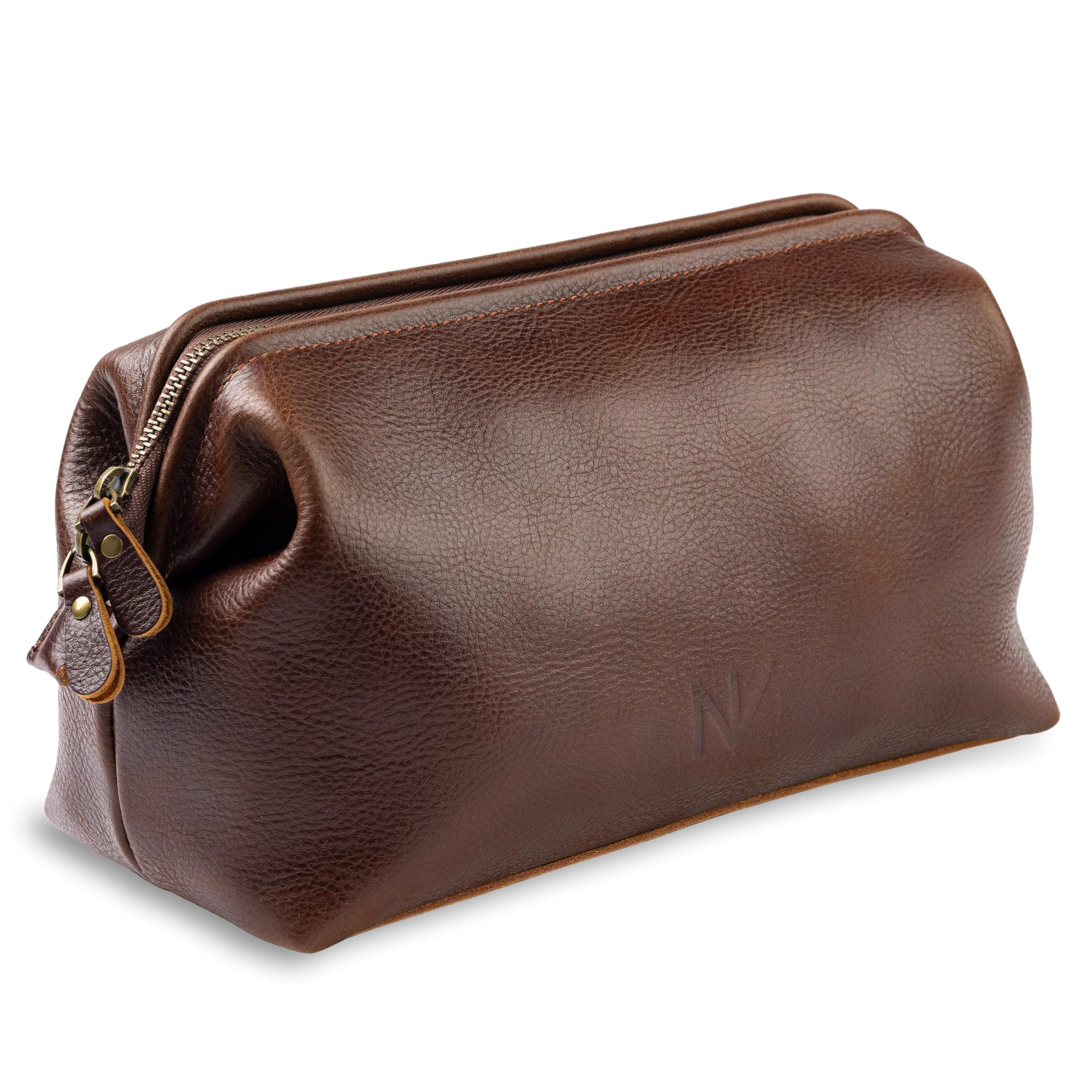 Men’s Genuine Leather Travel Toiletry Bag