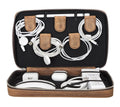 Full Grain Leather Travel Cable Organizer